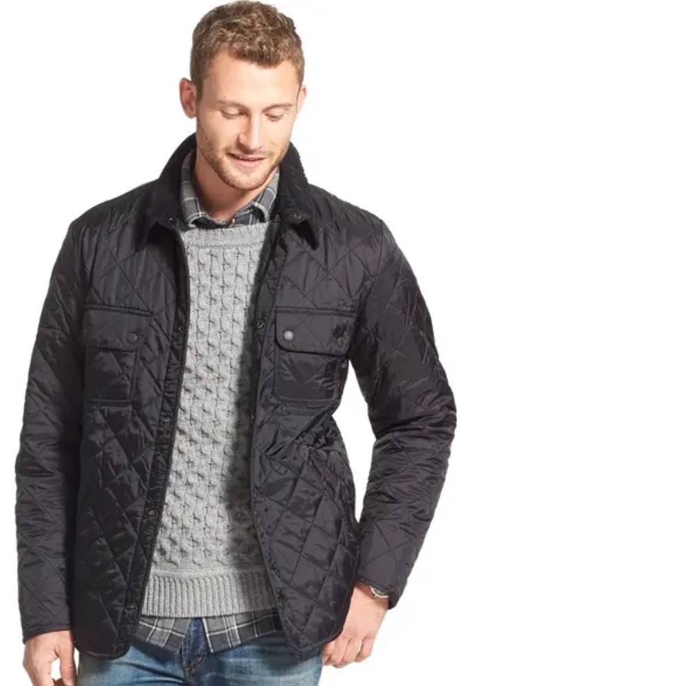 BARBOUR Tinford Regular Fit Quilted Jacket Black
